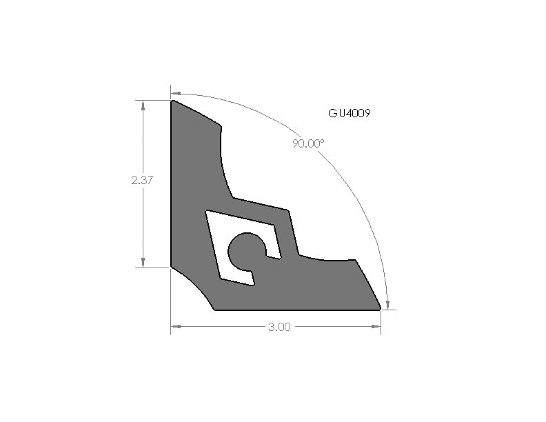 Load image into Gallery viewer, 3" Simple A-Blade Gusset - 90 Degrees