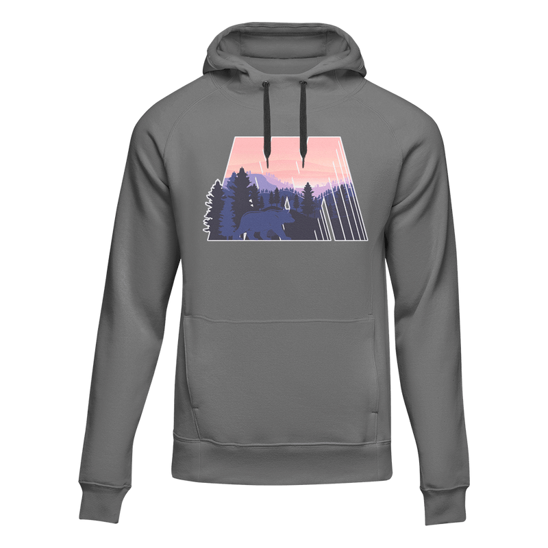 Load image into Gallery viewer, Geometric Camping Adult Fleece Hoodie