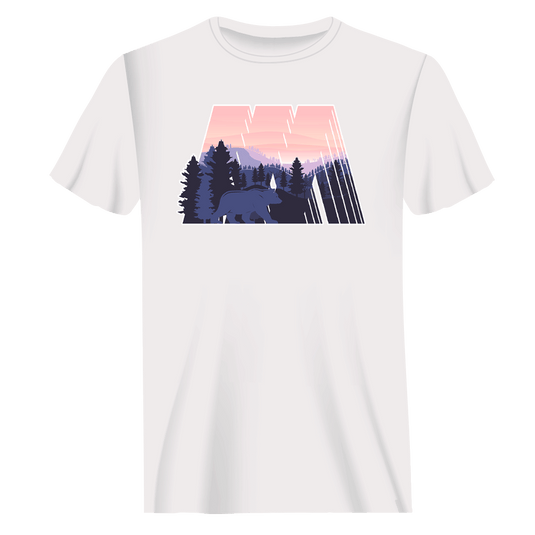 Geometric Camping T-Shirt for Men