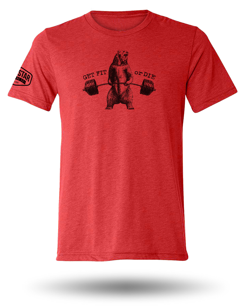 Load image into Gallery viewer, GET FIT OR DIE BEAR TEE (SM - 2XL)
