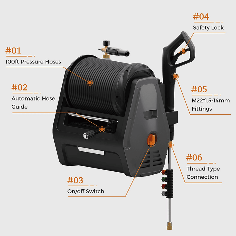 Load image into Gallery viewer, Grandfalls Retractable Pressure Washer Essential