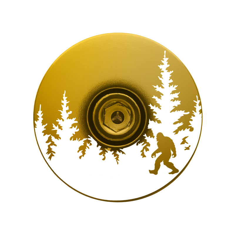 Load image into Gallery viewer, Bigfoot Hiding Custom Bike Top Cap