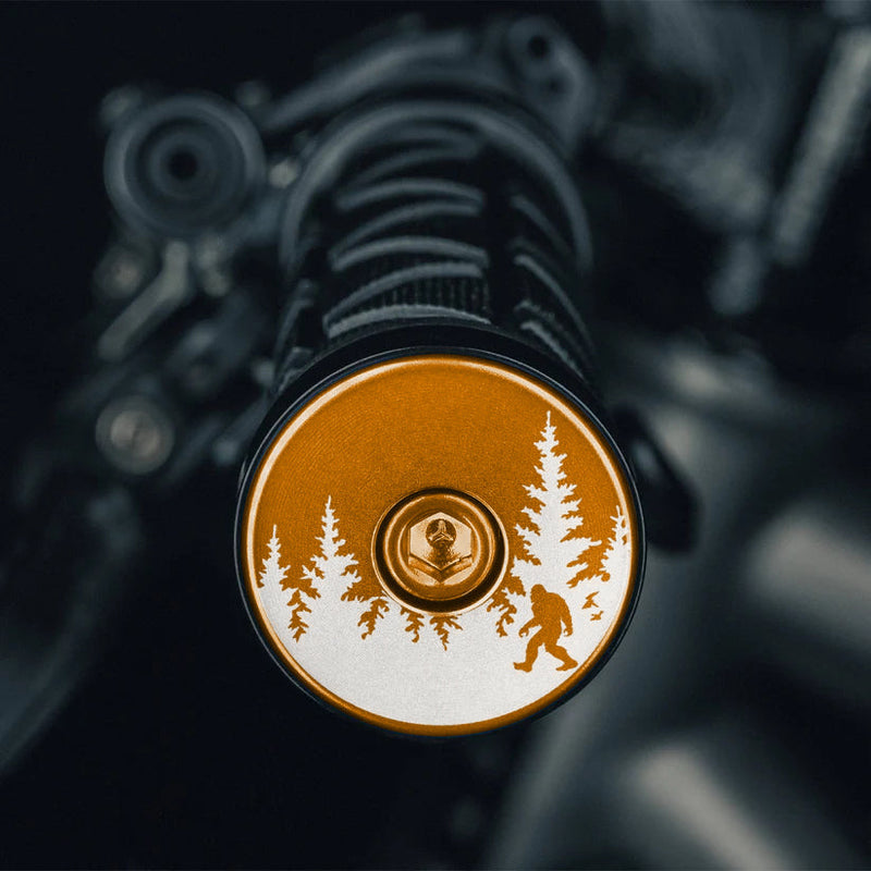 Load image into Gallery viewer, Bigfoot Hiding - Bicycle Handle Bar End Plugs