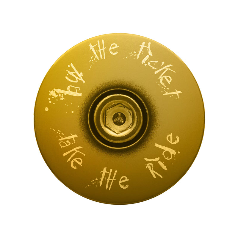 Load image into Gallery viewer, Buy The Ticket Take The Ride Bicycle Headset Cap