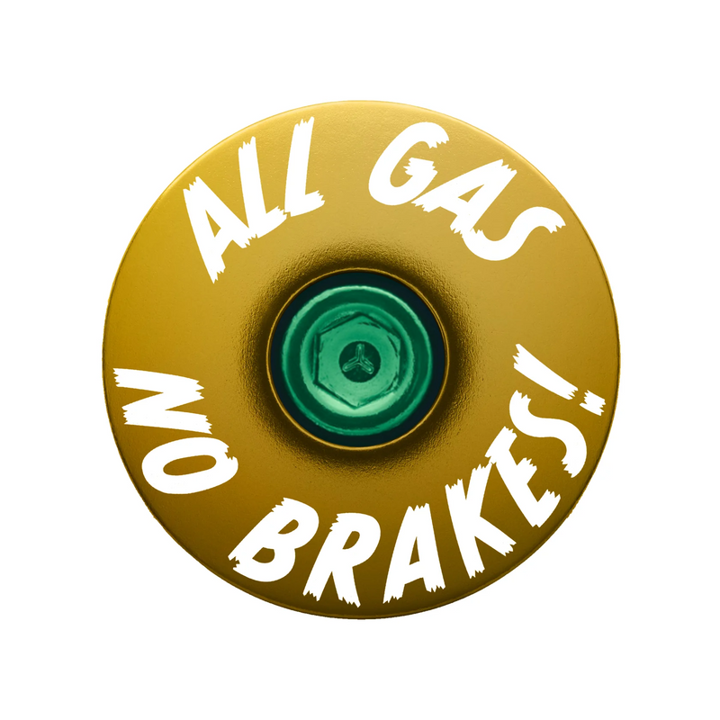 Load image into Gallery viewer, All Gas No Brakes - Custom Bike Headset Cap