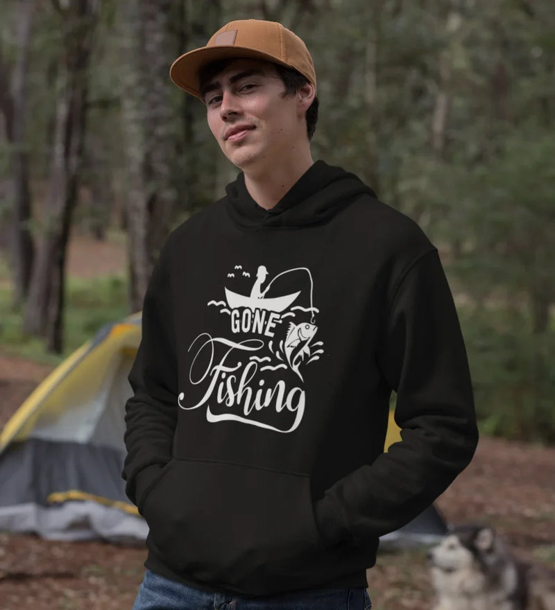 Load image into Gallery viewer, Gone Fishing Unisex Hoodie