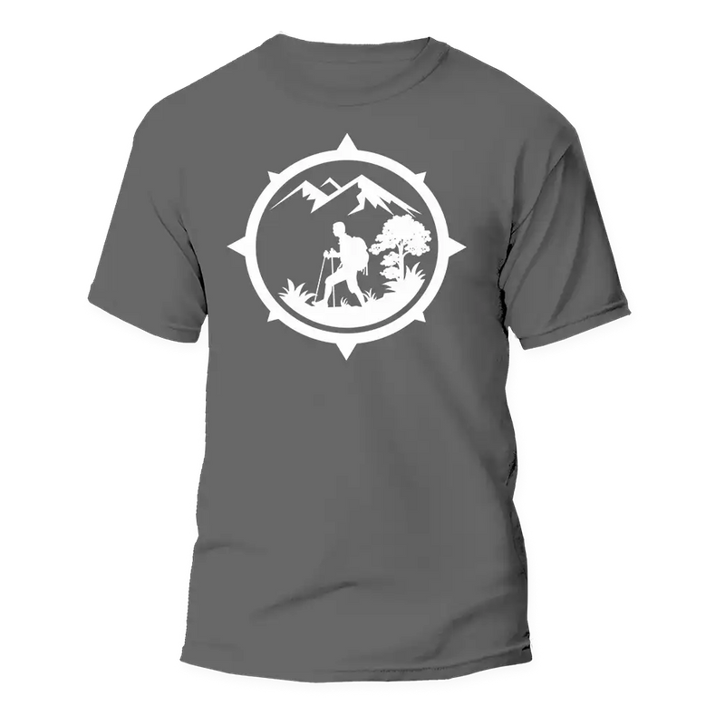Load image into Gallery viewer, Hiking Mountain Compass Man T-Shirt