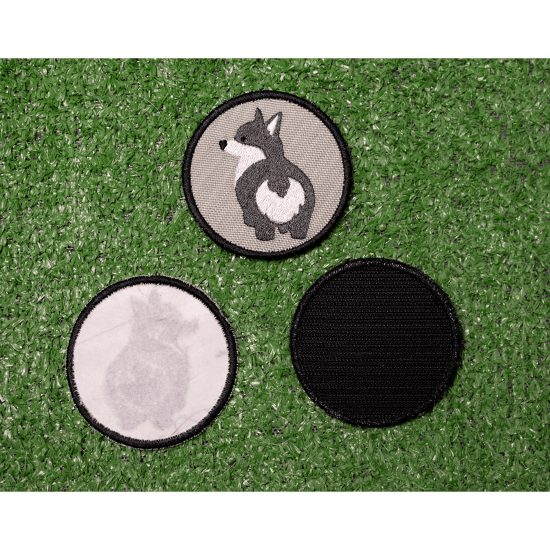 Load image into Gallery viewer, Gray Corgi Bum Patch