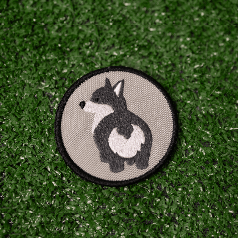 Load image into Gallery viewer, Gray Corgi Bum Patch