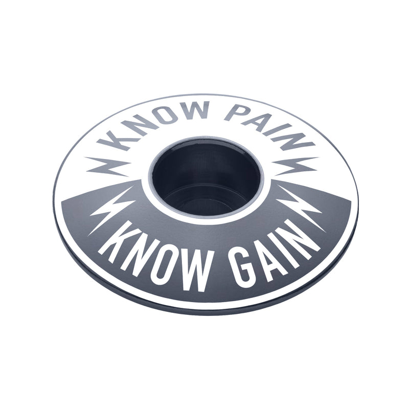 Load image into Gallery viewer, Know Pain Know Gain - Bicycle Headset Cap