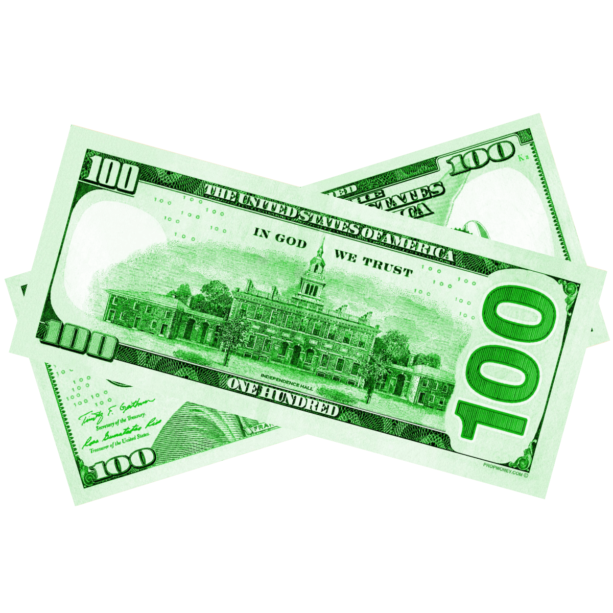 100x $100 New Series Green Bills