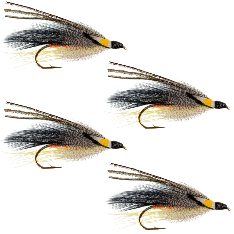 Load image into Gallery viewer, Gray Ghost Classic Streamer Flies - Set of 4- Hook Size 4