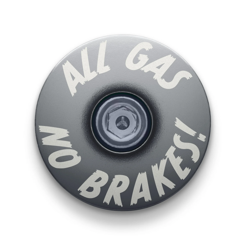 Load image into Gallery viewer, All Gas No Brakes - Custom Bike Headset Cap