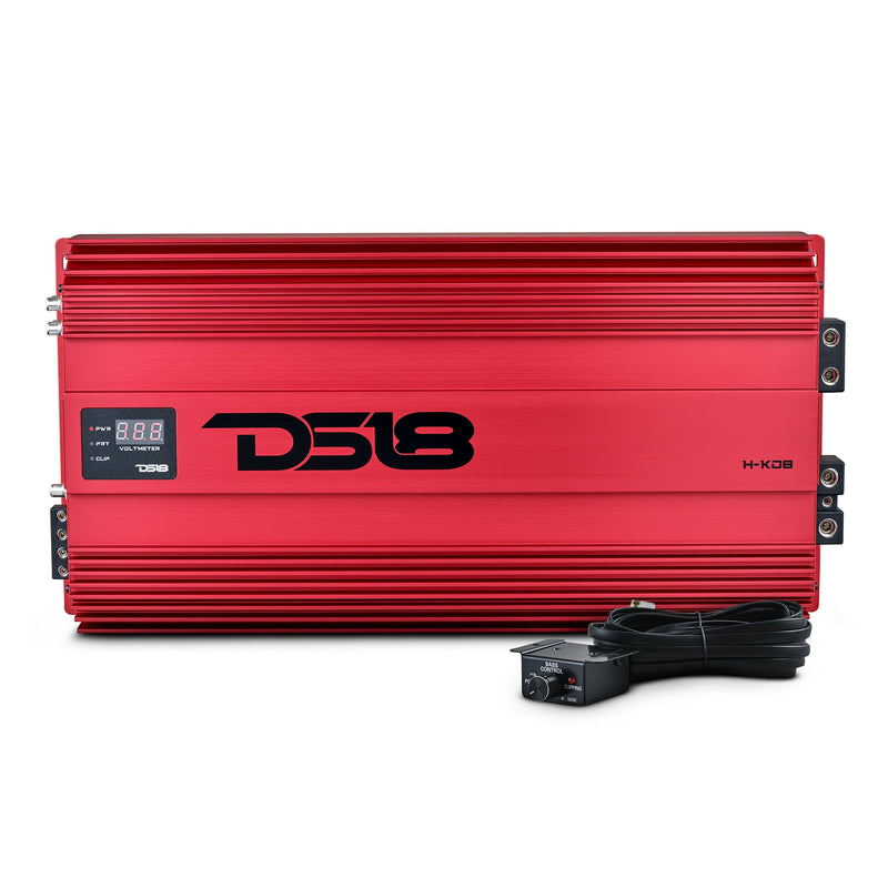 Load image into Gallery viewer, HOOLIGAN KO 1-Channel Amplifier with Voltmeter 8000 Watts Rms @ 1-Ohm Made In Korea