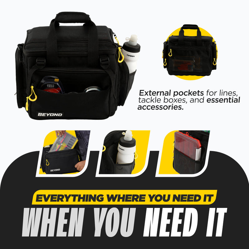 Load image into Gallery viewer, Beyond Fishing Hauler Tackle Bags With or Without Tackle Box Available in Medium, Large, and Extra-Large