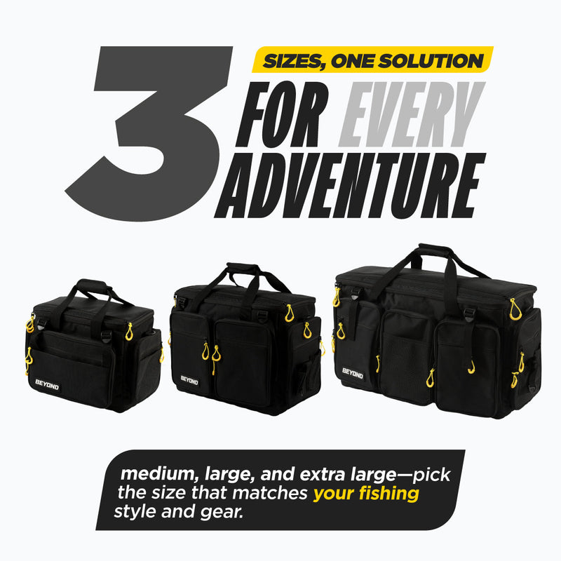Load image into Gallery viewer, Beyond Fishing Hauler Tackle Bags With or Without Tackle Box Available in Medium, Large, and Extra-Large
