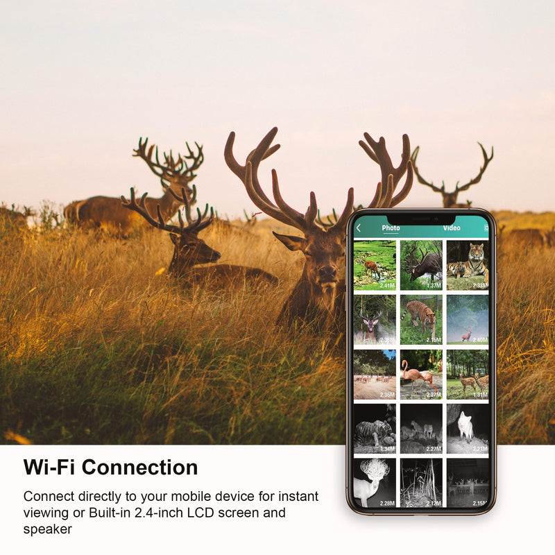 Load image into Gallery viewer, Rexing Woodlens H2 4K Wi-Fi Trail Camera * 2PCS PACK