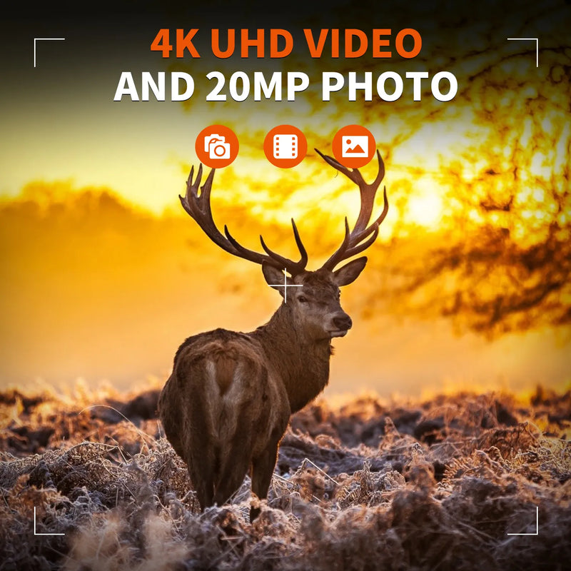 Load image into Gallery viewer, Rexing Woodlens H6 Dual Camera Trail Cam 4K+FHD Ultra HD Video