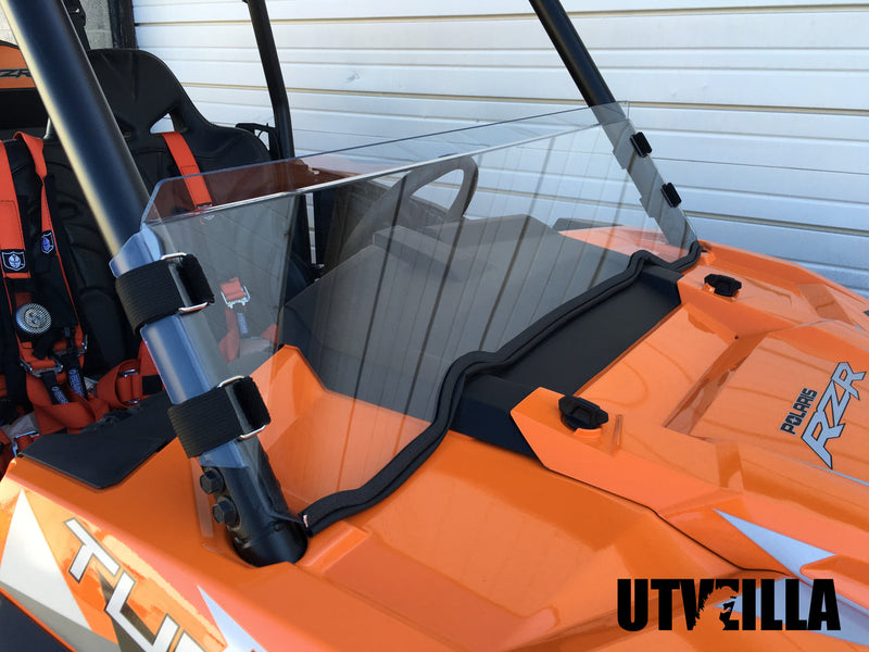 Load image into Gallery viewer, Polycarbonate Half Windshield with Quick Straps for RZR 900, 1000, TURBO (upgrade options)