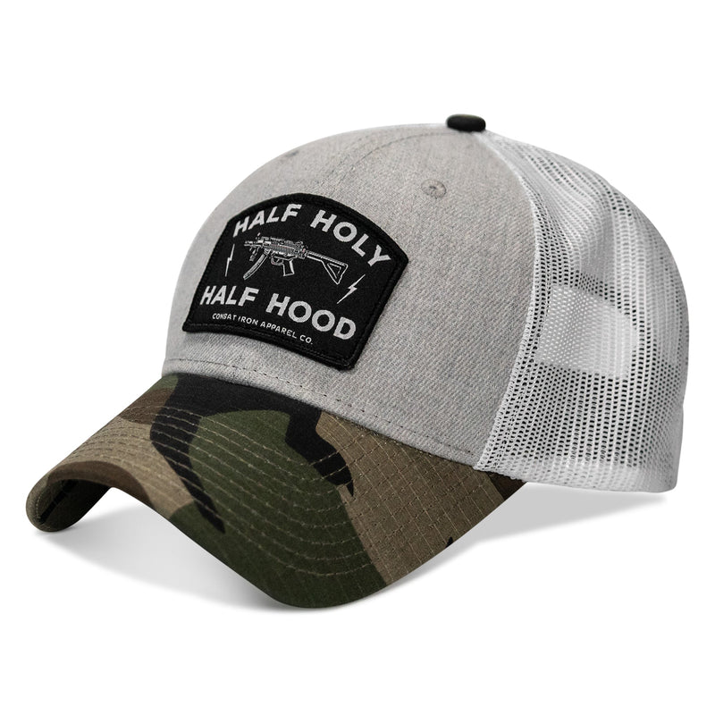 Load image into Gallery viewer, Half Holy. Half Hood Patch Original Ripstop Snapback Hat