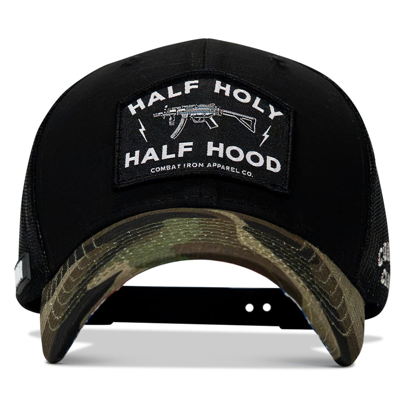 Load image into Gallery viewer, Half Holy. Half Hood Patch Original Ripstop Snapback Hat