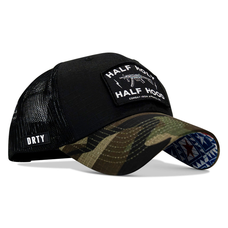 Load image into Gallery viewer, Half Holy. Half Hood Patch Original Ripstop Snapback Hat