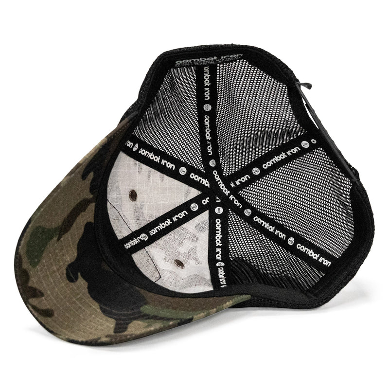 Load image into Gallery viewer, Half Holy. Half Hood Patch. Tactical Ripstop Mesh Snapback Hat