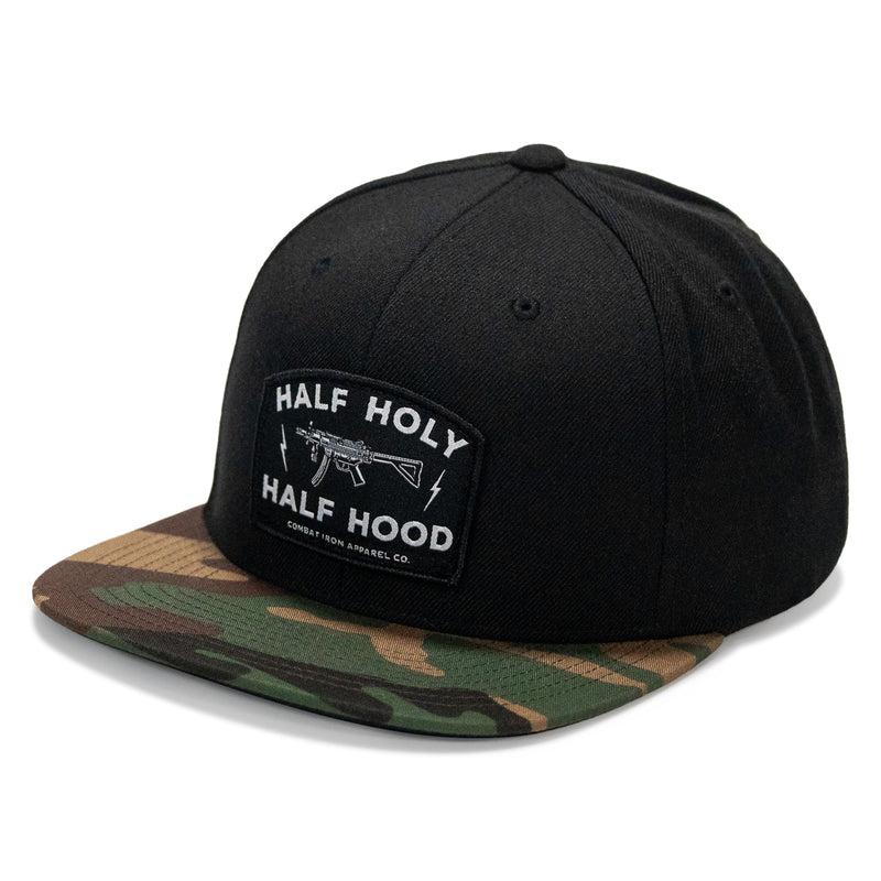 Load image into Gallery viewer, Half Holy. Half Hood. Flatbill Hat