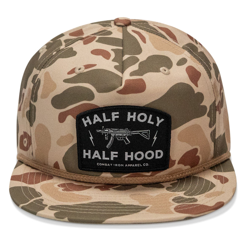 Load image into Gallery viewer, Half Holy. Half Hood. Flatbill Hat
