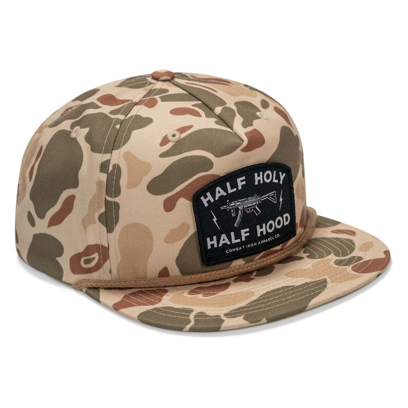 Load image into Gallery viewer, Half Holy. Half Hood. Flatbill Hat