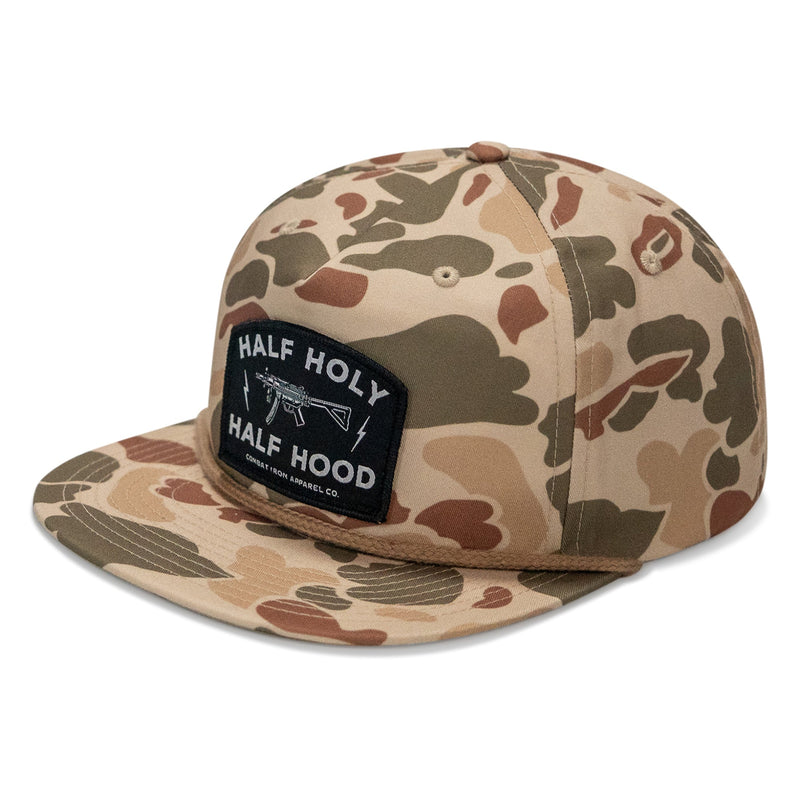 Load image into Gallery viewer, Half Holy. Half Hood. Flatbill Hat