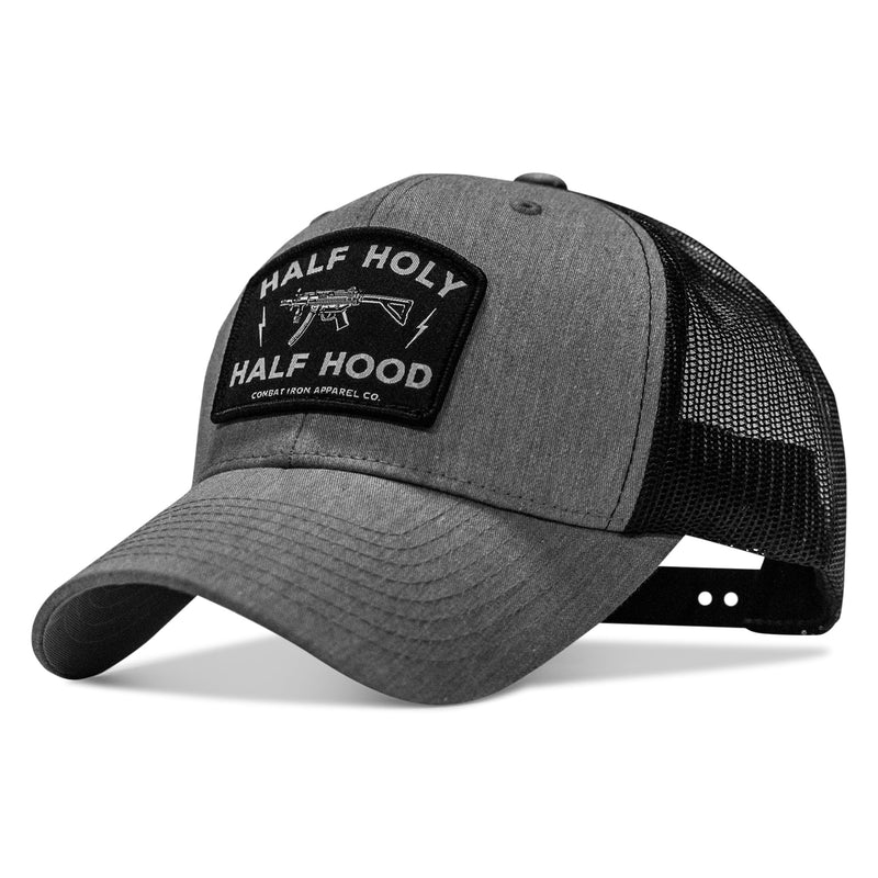 Load image into Gallery viewer, Half Holy. Half Hood. Patch Snapback Hat