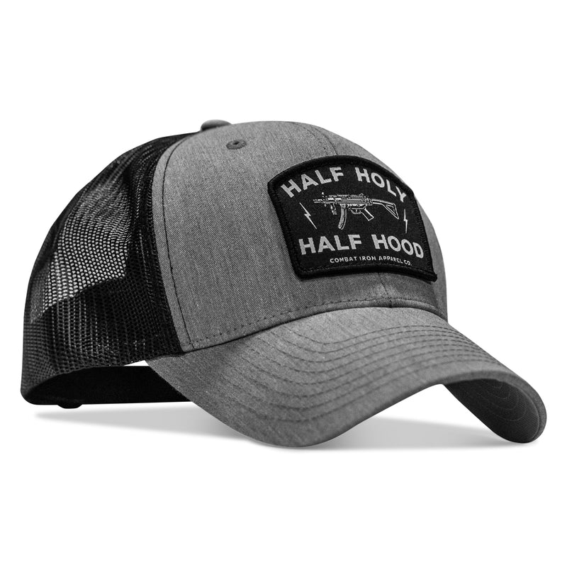 Load image into Gallery viewer, Half Holy. Half Hood. Patch Snapback Hat