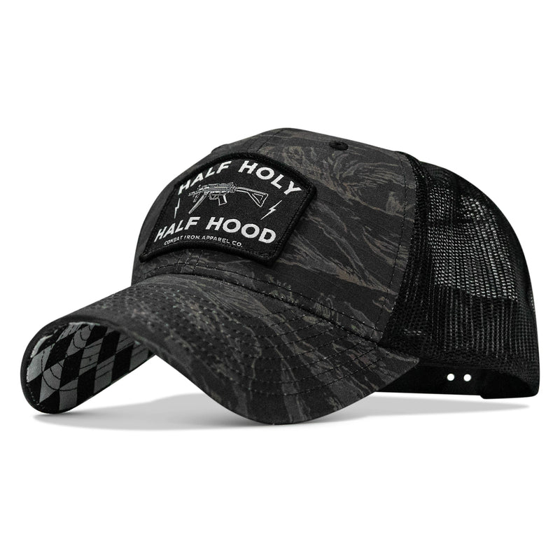 Load image into Gallery viewer, Half Holy. Half Hood Patch Original Ripstop Snapback Hat