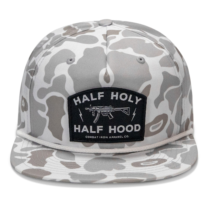 Load image into Gallery viewer, Half Holy. Half Hood. Flatbill Hat