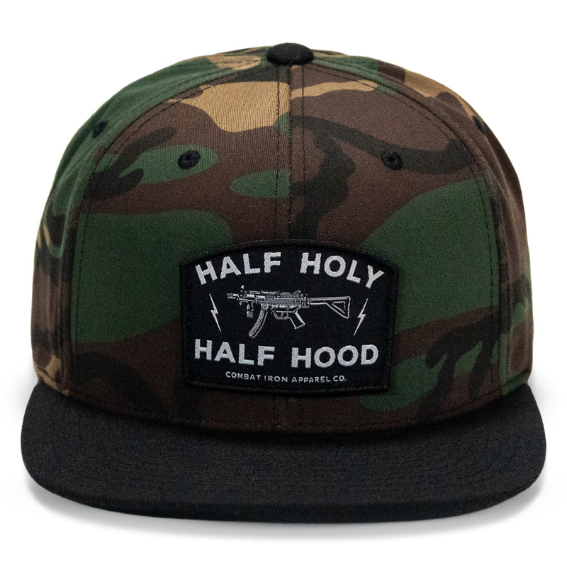 Load image into Gallery viewer, Half Holy. Half Hood. Flatbill Hat