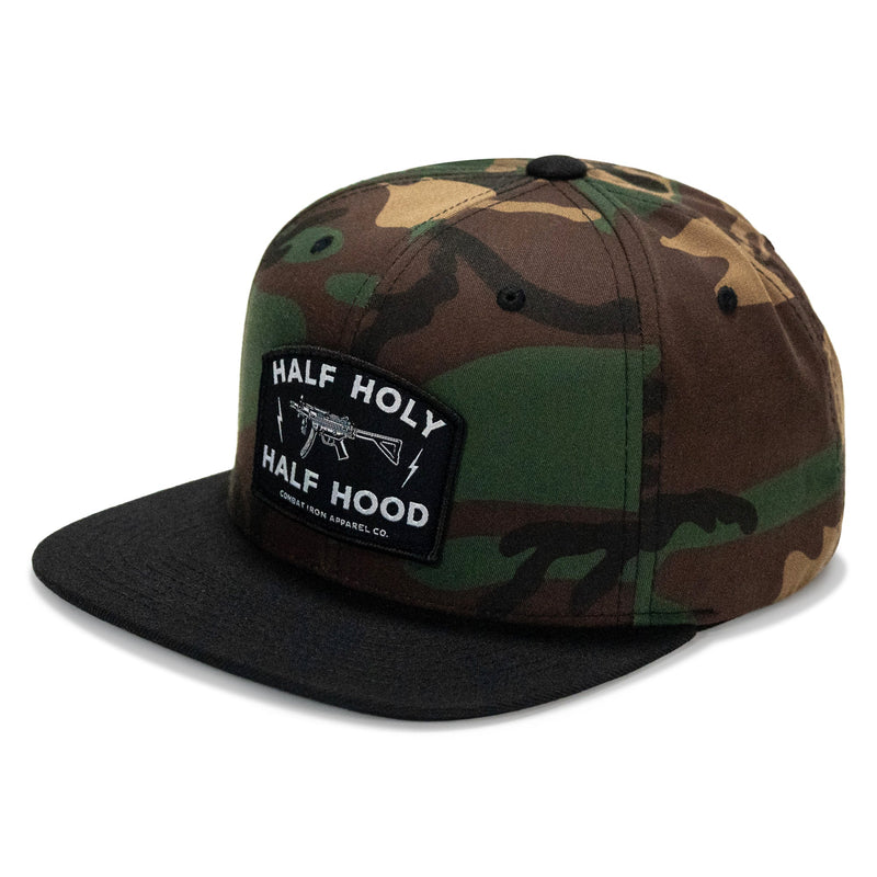 Load image into Gallery viewer, Half Holy. Half Hood. Flatbill Hat