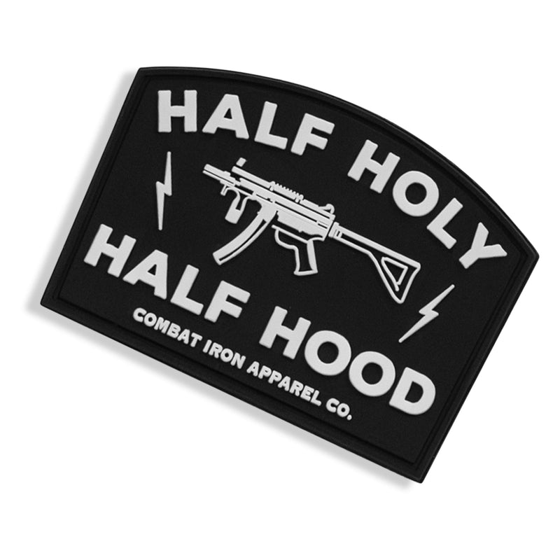 Load image into Gallery viewer, Half Holy Half Hood PVC Patch