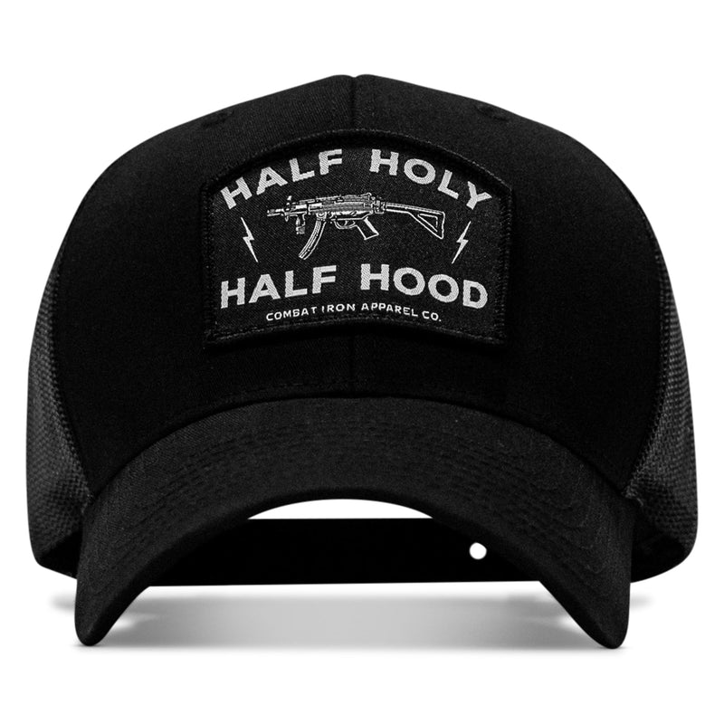 Load image into Gallery viewer, Half Holy. Half Hood. Patch Snapback Hat