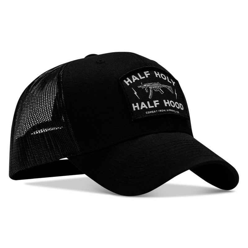Load image into Gallery viewer, Half Holy. Half Hood. Patch Snapback Hat