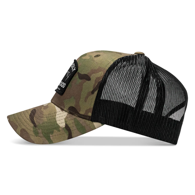 Load image into Gallery viewer, Half Holy. Half Hood. Patch Snapback Hat