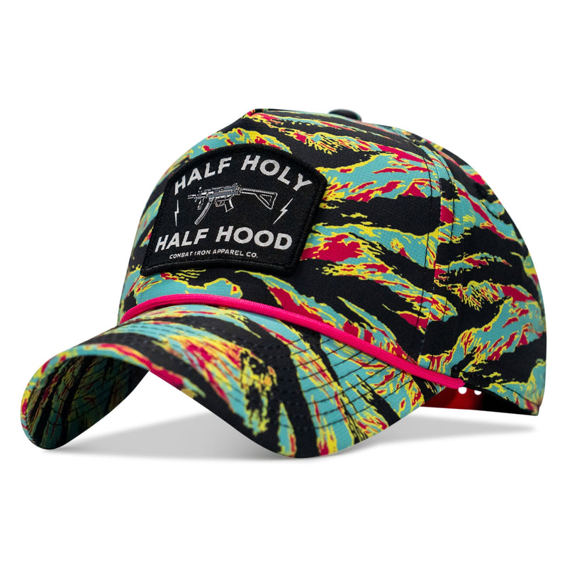 Load image into Gallery viewer, Half Holy. Half Hood. Patch Weekender Snapback