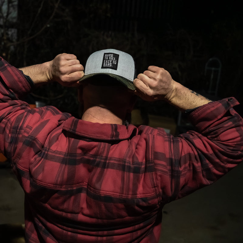 Load image into Gallery viewer, Hard to Kill. Easy to Bang. Patch Snapback Hat