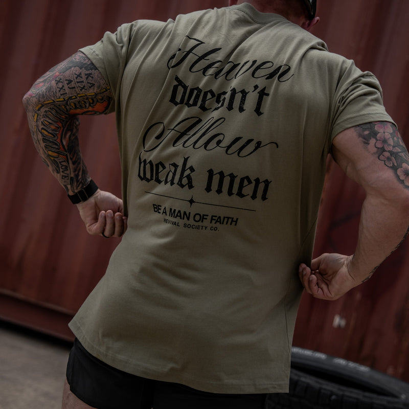 Load image into Gallery viewer, Heaven Doesn't Allow Weak Men Men's T-Shirt