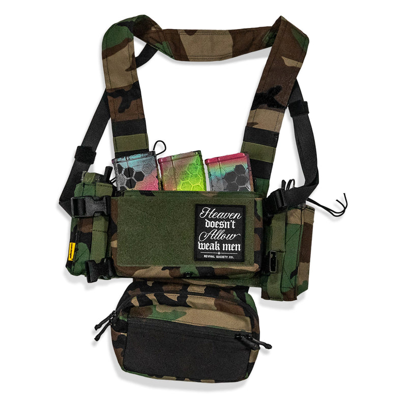 Load image into Gallery viewer, Heaven Doesn't Allow Weak Men Velcro Patch
