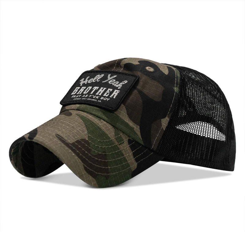 Load image into Gallery viewer, Hell Yeah Brother Patch Tactical Ripstop Mesh Snapback Hat