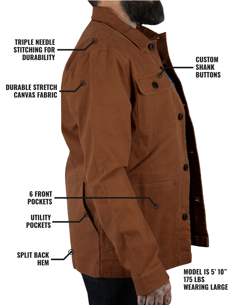 Load image into Gallery viewer, Heston Chore Coat - Black