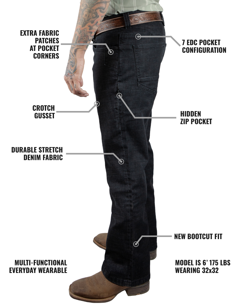 Load image into Gallery viewer, Hideout Denim Boot Cut - Black