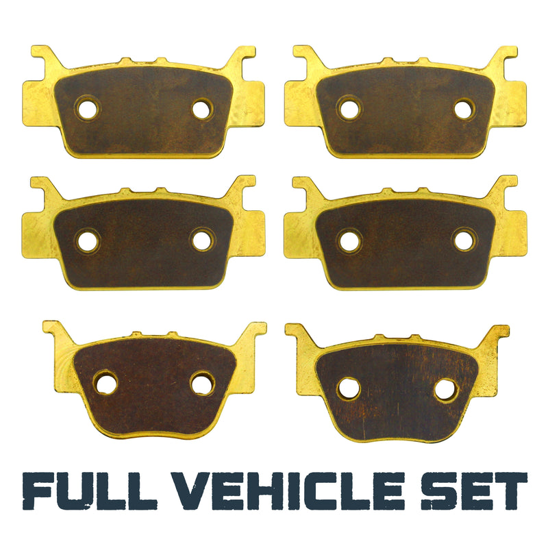 Load image into Gallery viewer, Honda Rincon TRX680/Rubicon 700 2008-2026 Brass Brake Pad Set