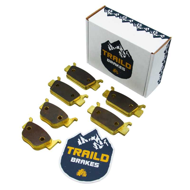 Load image into Gallery viewer, Honda Rincon TRX680/Rubicon 700 2008-2026 Brass Brake Pad Set